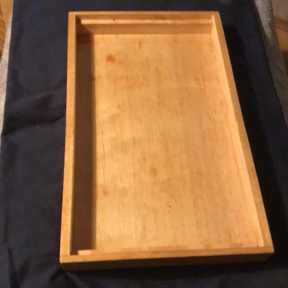 VTG Wooden Bread Cutting Board  + Crumb Tray - Picture 3 of 4